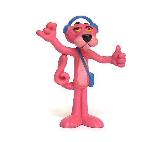 Pink Panther with Walkman figure 1983