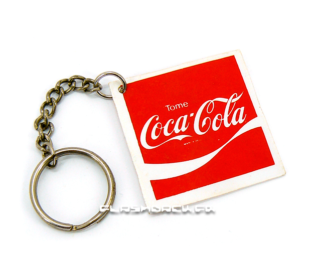 Coca-Cola square keychain from Brasil