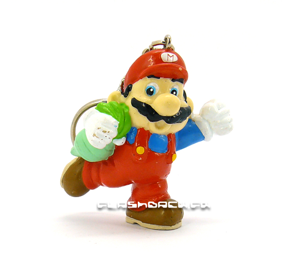 Mario with veggie keychain figure 1990