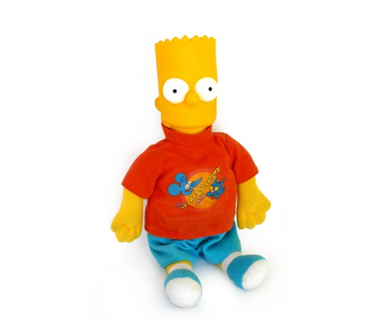 Simpsons Itchy & Scratchy T-shirt Bart doll