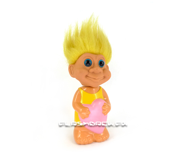 flacon de bain Troll cheveux jaune 1990