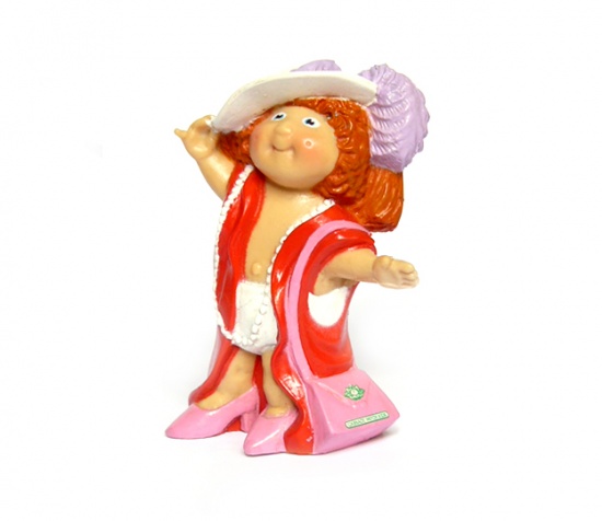Cabbage Patch Kids figure redhead with red dress