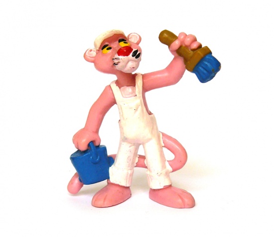 Pink Panther painter figure 6cm