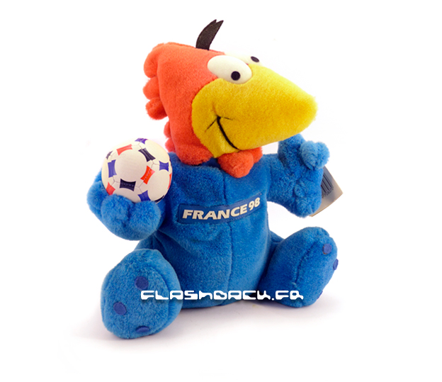 France 98 Footix Soccer mascot plush with sounds 24cm