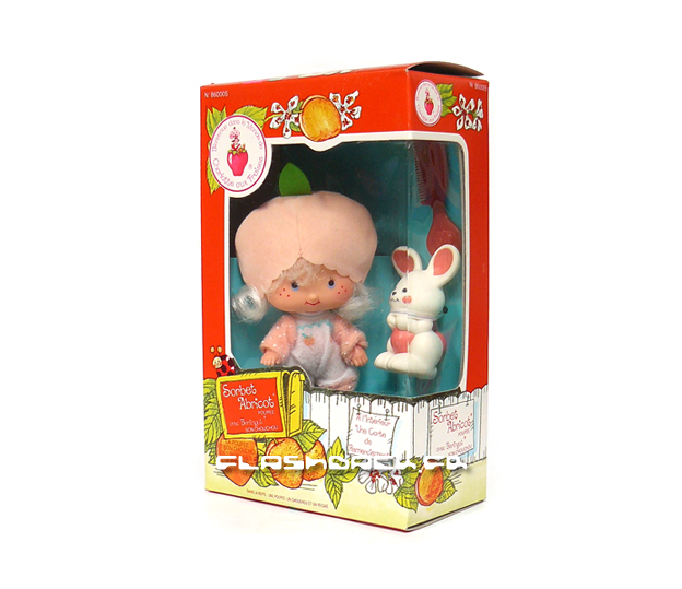 Apricot doll in French Strawberry Shortcake box 1982