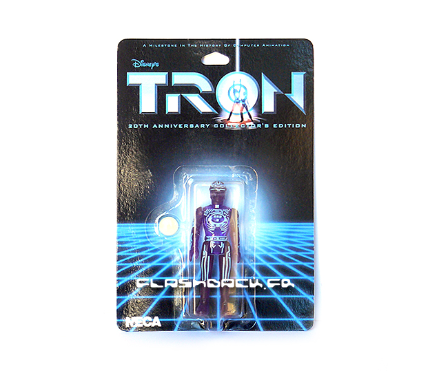 Tron figure 20th anniversary card 1982