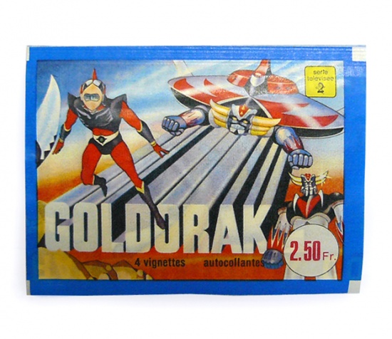 pochette d'autocollants Goldorak 1979