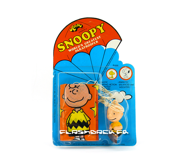 figurine Charlie Brown parachute Snoopy 1978