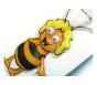Maya l'abeille autocollant animé
